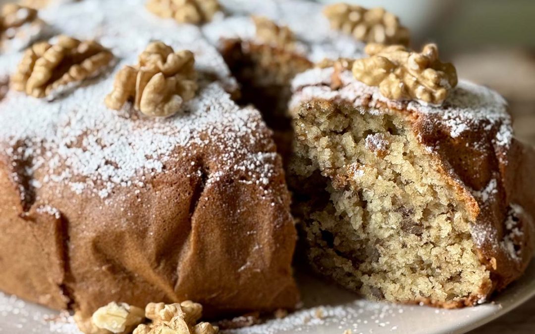 Gâteau italien moelleux aux noix
