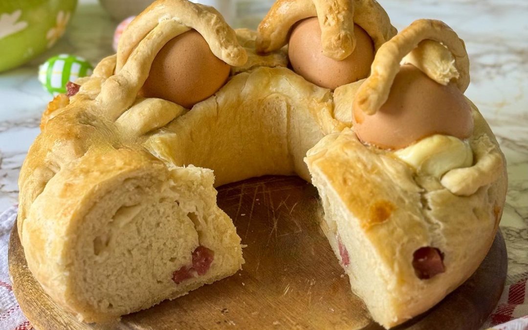 Casatiello Napoletano (pain de Pâques napolitain traditionnel)