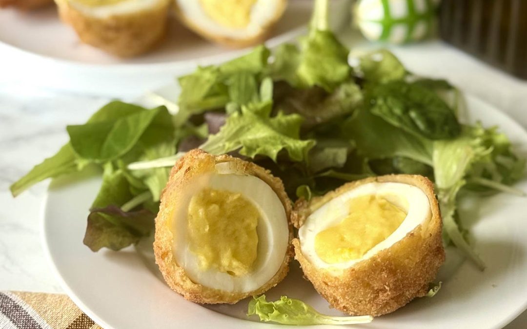 Œufs italiens croustillants farcis à la béchamel