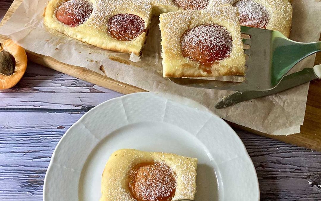 Recette de gâteau italien aux abricots (avec des abricots frais)