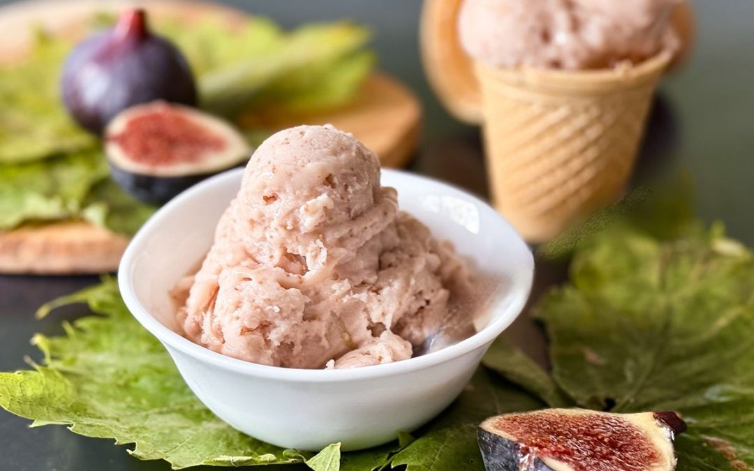 Recette de gelato aux figues maison (sans œufs)