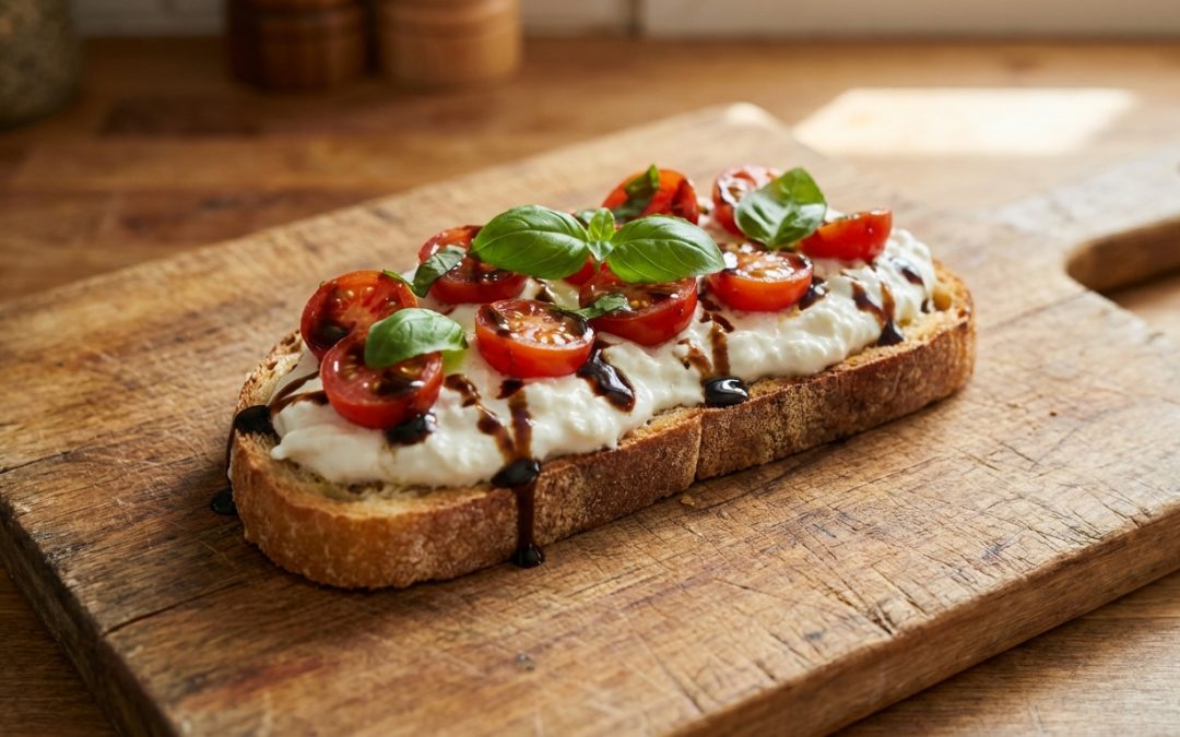 Découvrez la vraie recette bruschetta burrata selon Michel