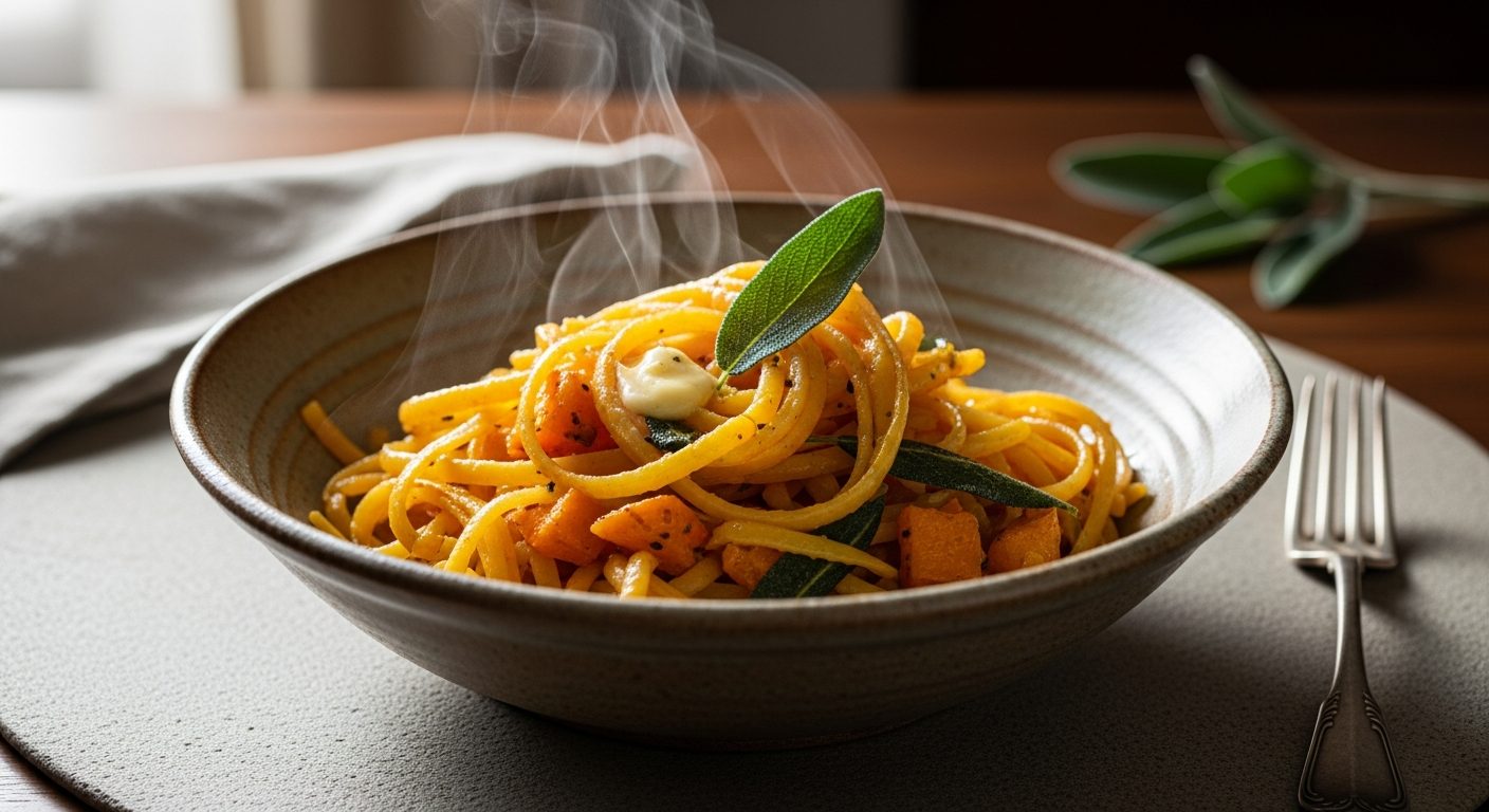 Butternut pasta crémeuse : recette authentique en 40 min