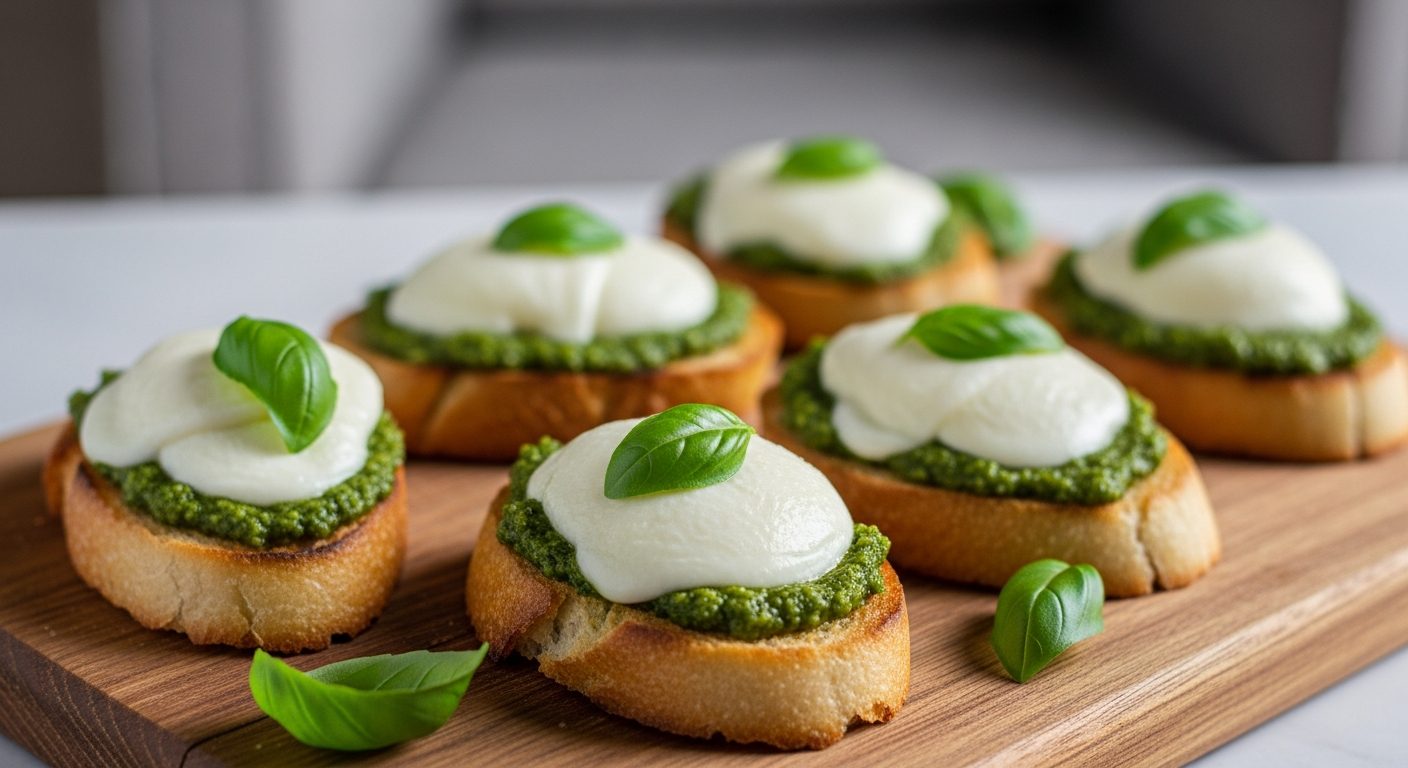 bruschetta-pesto-mozzarella_cover Bruschetta pesto mozzarella : l'erreur sur l'épaisseur du pain que tout le monde fait