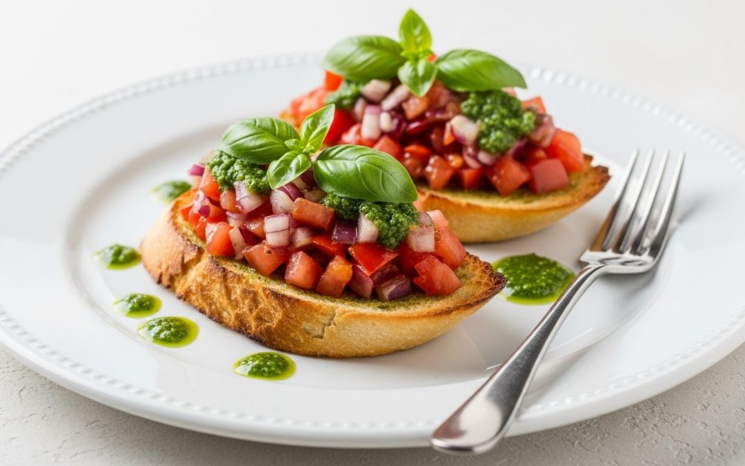 Bruschetta au pesto : la recette inratable et express (15 min)