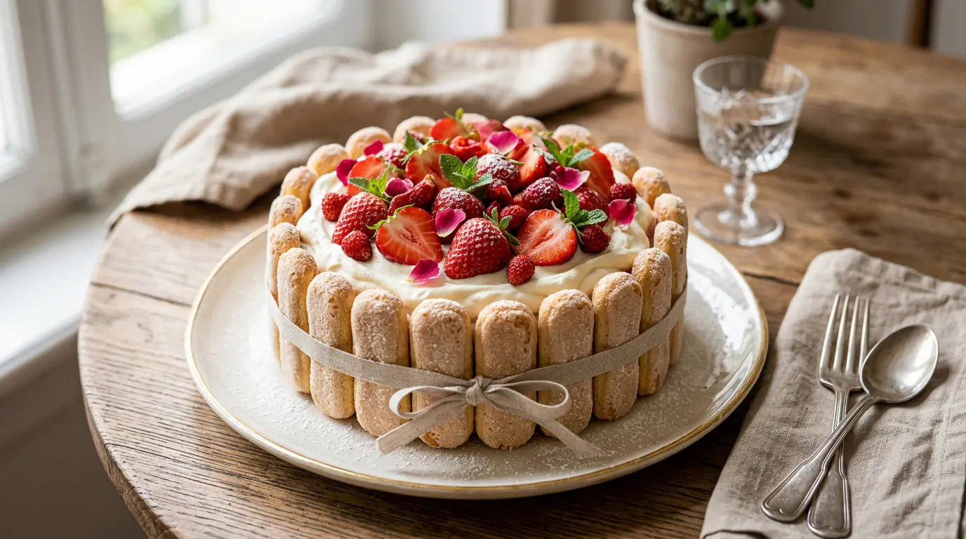 charlotte-aux-fraises-mascarpone_cover Charlotte aux fraises mascarpone : la recette inratable sans cuisson