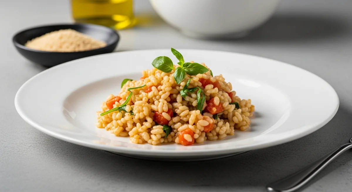 Infographie des dosages pour remplacer le vin blanc dans le risotto