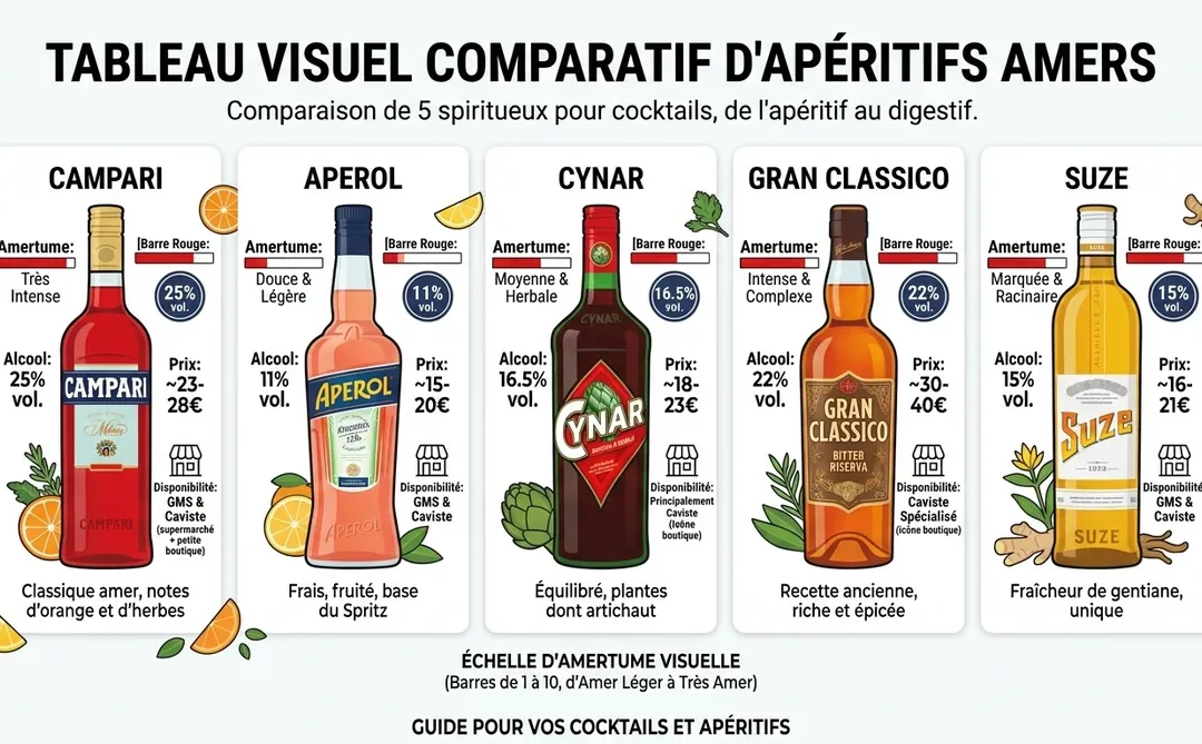 Par quoi remplacer le Campari : guide des alternatives pour cocktails