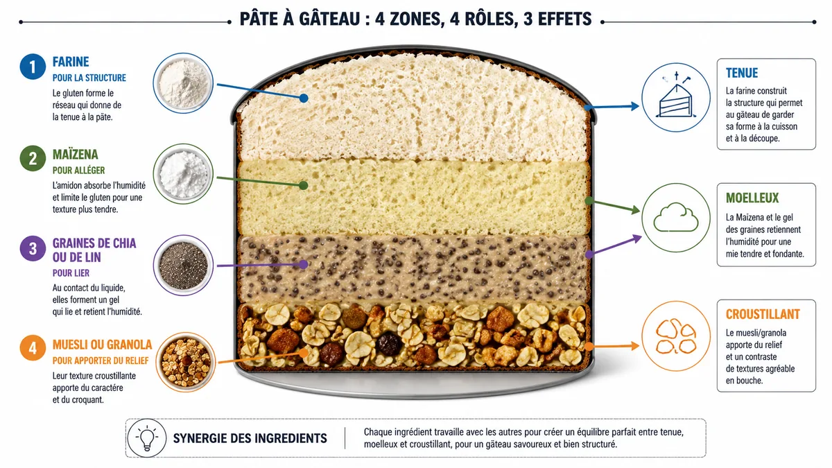 Rôle des substituts dans une pâte à gâteau