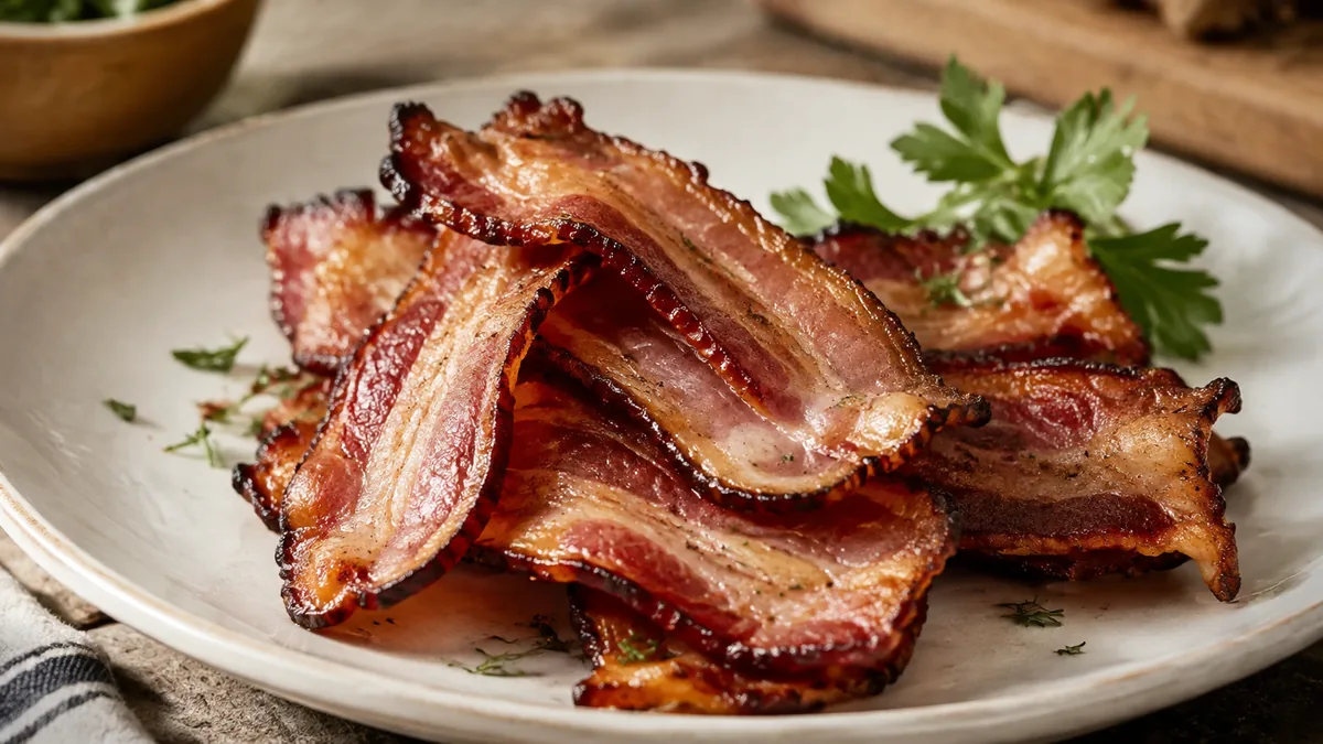 Cuisson de pancetta à la poêle et au four