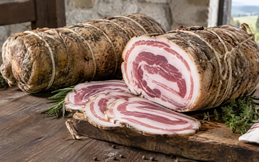 Pancetta coppata : définition, prix et différence avec la coppa